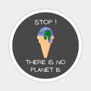 Earth Day - Melting Earth No Planet B Magnet